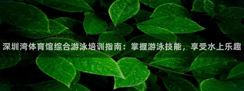 耀世娛樂(lè)官方網(wǎng)站登錄：深圳灣體育館綜合游泳培訓(xùn)指南：
