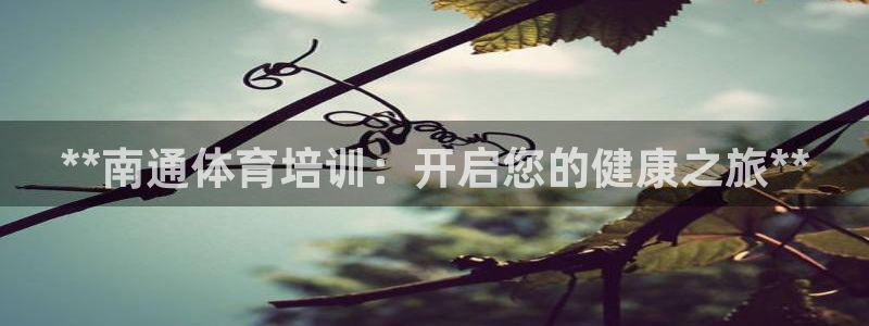 耀世微光簡譜：**南通體育培訓：開啟您的健康之旅**